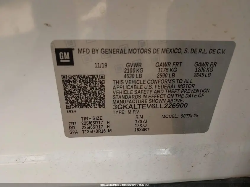 2020 GMC TERRAIN AWD SLE