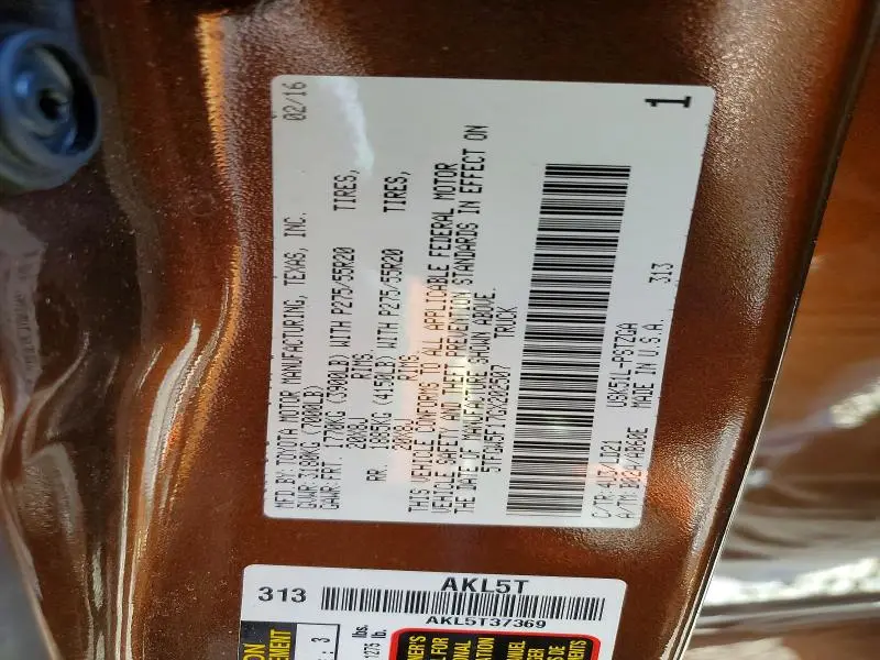 2016 TOYOTA TUNDRA 1794 EDITION  