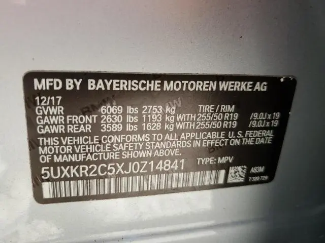 2018 BMW X5 SDRIVE35I  