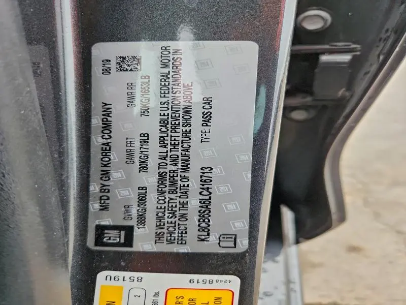 2020 CHEVROLET SPARK LS  