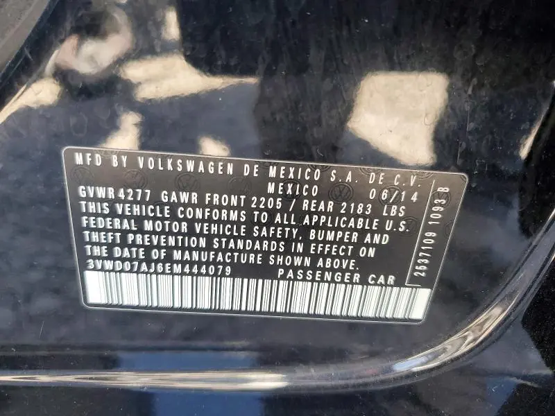 2014 VOLKSWAGEN JETTA SE  