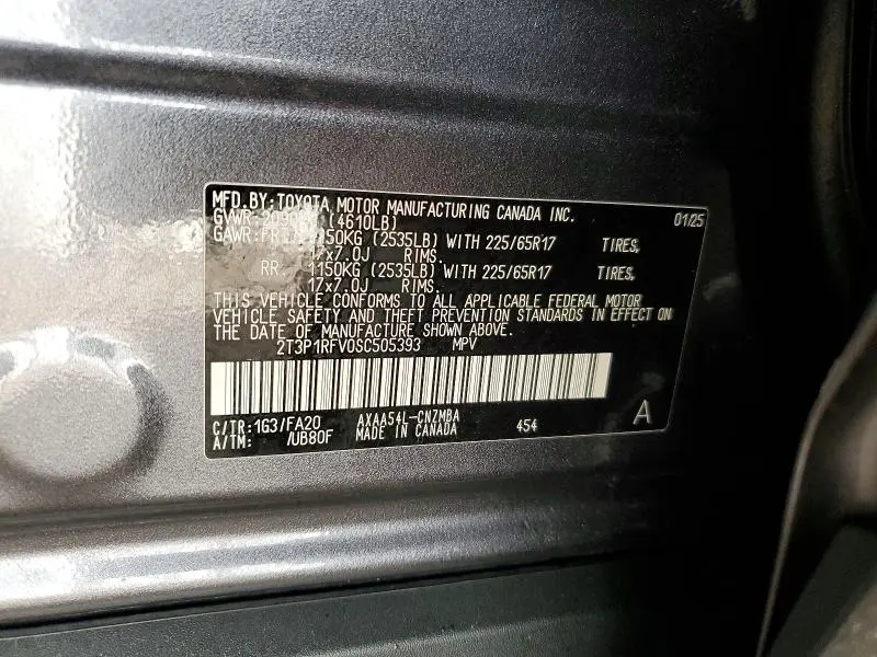 2025 TOYOTA RAV4 XLE  