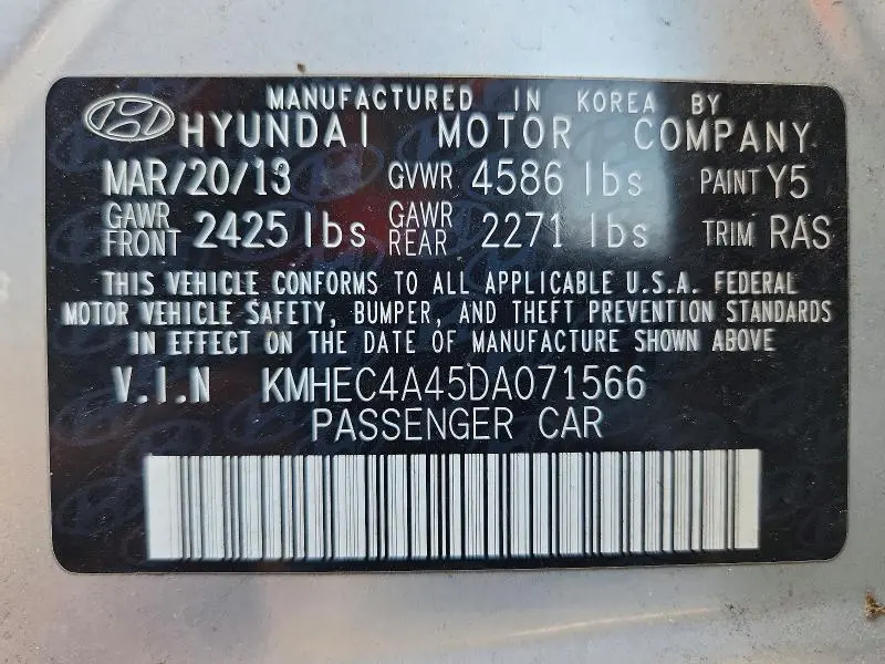 2013 HYUNDAI SONATA HYBRID  