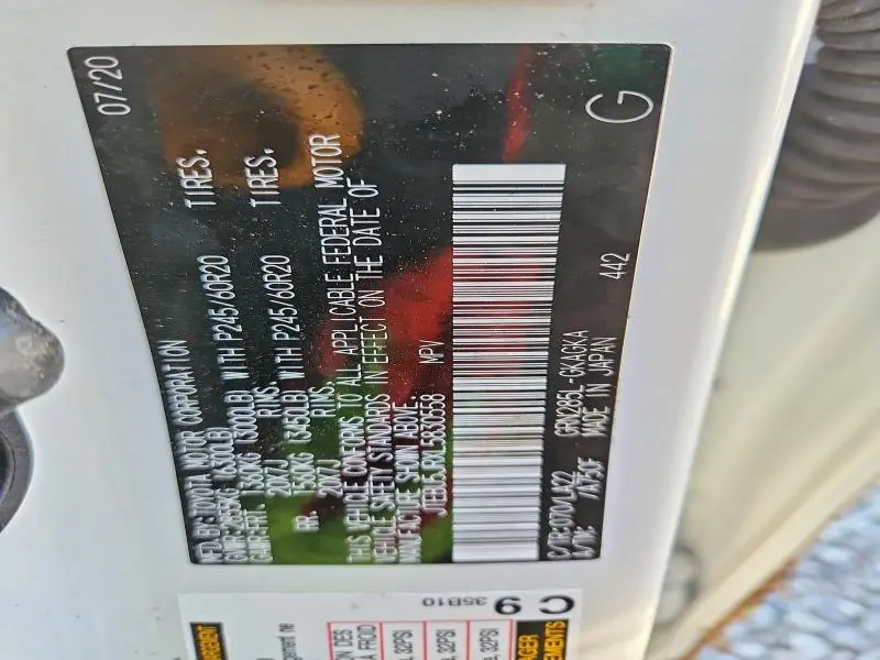 2020 TOYOTA 4RUNNER SR5/SR5 PREMIUM  