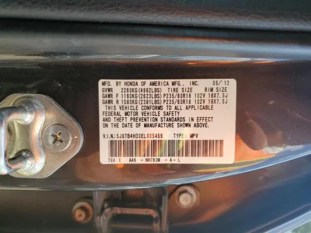 2014 ACURA RDX   