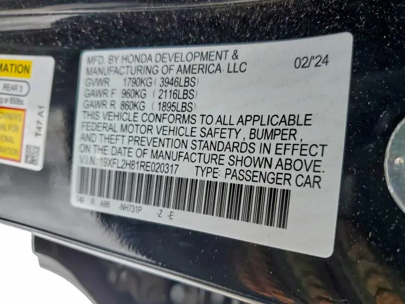 2024 HONDA CIVIC SPORT  