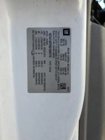 2016 GMC SAVANA G2500  