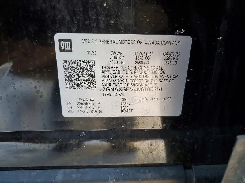 2022 CHEVROLET EQUINOX LS  