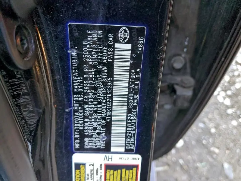 2015 TOYOTA AVALON XLE  