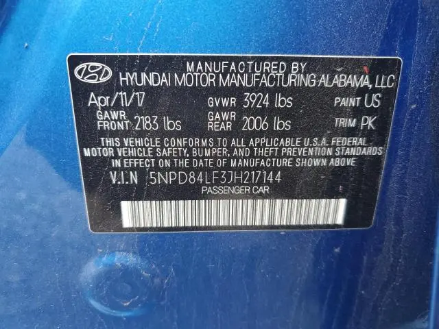 2018 HYUNDAI ELANTRA SEL  