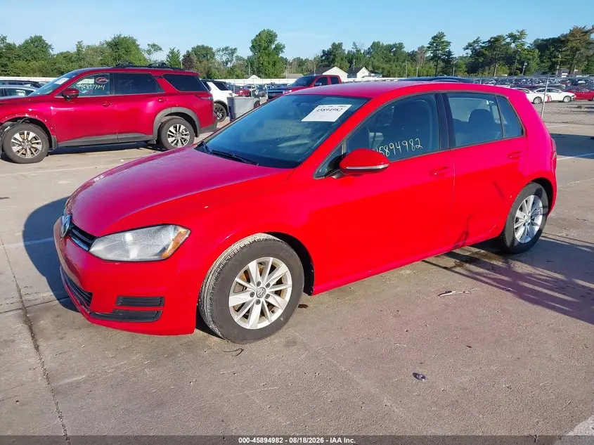 2016 VOLKSWAGEN GOLF TSI S 4-DOOR