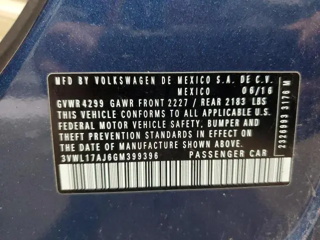 2016 VOLKSWAGEN JETTA SEL  