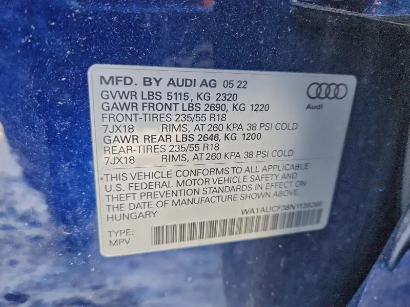 2022 AUDI Q3 PREMIUM 40  