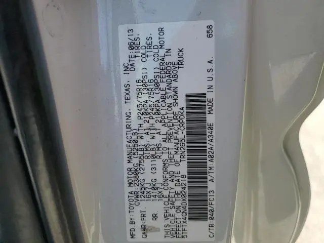 2013 TOYOTA TACOMA PRERUNNER ACCESS CAB  