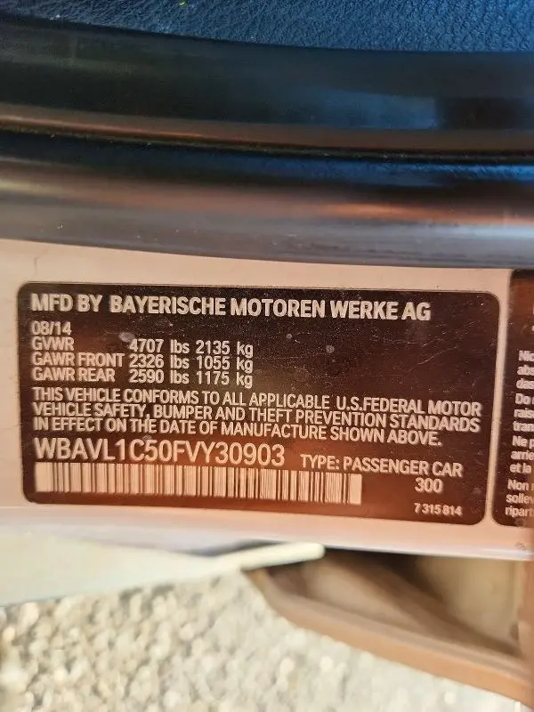 2015 BMW X1 XDRIVE28I  
