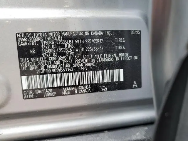 2025 TOYOTA RAV4 XLE  