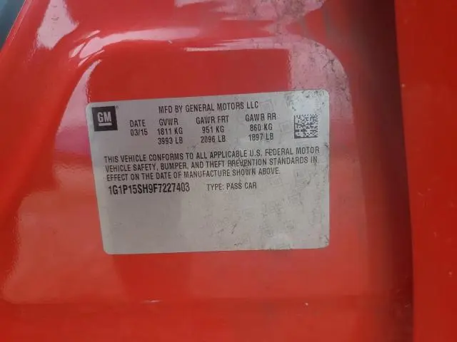 2015 CHEVROLET CRUZE L  