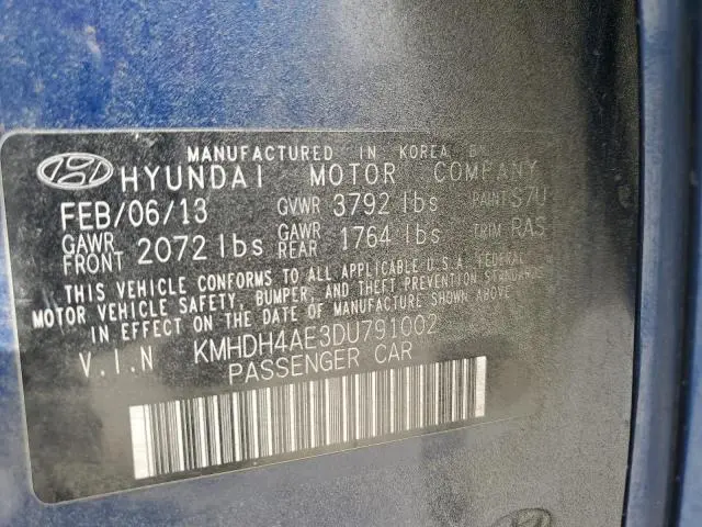 2013 HYUNDAI ELANTRA GLS  