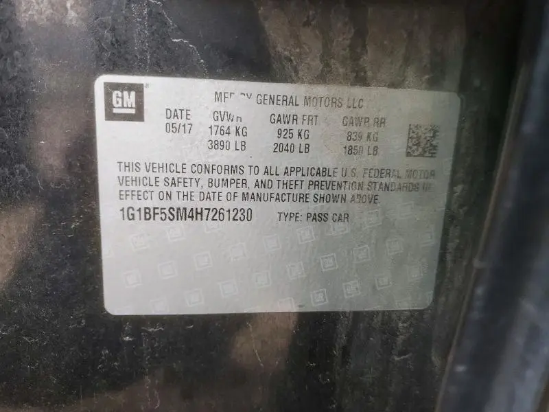 2017 CHEVROLET CRUZE PREMIER  