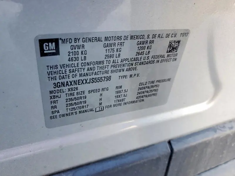 2018 CHEVROLET EQUINOX PREMIER  