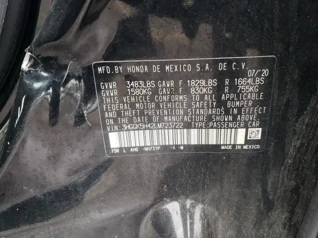 2020 HONDA FIT LX  