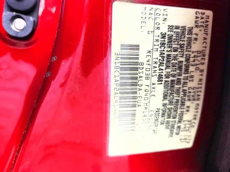 2010 NISSAN VERSA 1.8 S  