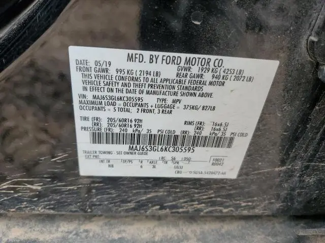 2019 FORD ECOSPORT SE