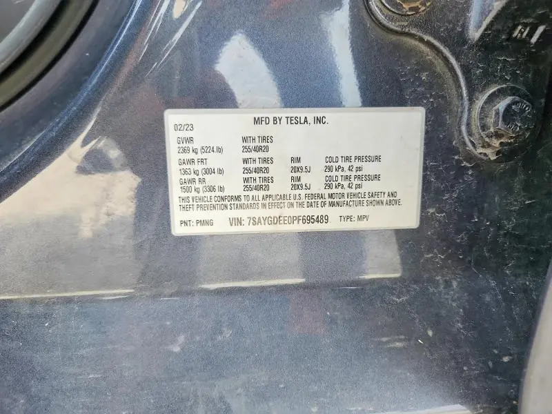 2023 TESLA MODEL Y   