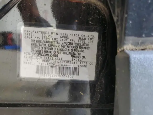 2021 NISSAN KICKS SV  