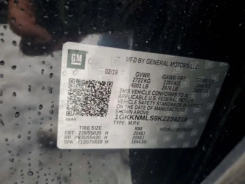 2019 GMC ACADIA SLT-1  