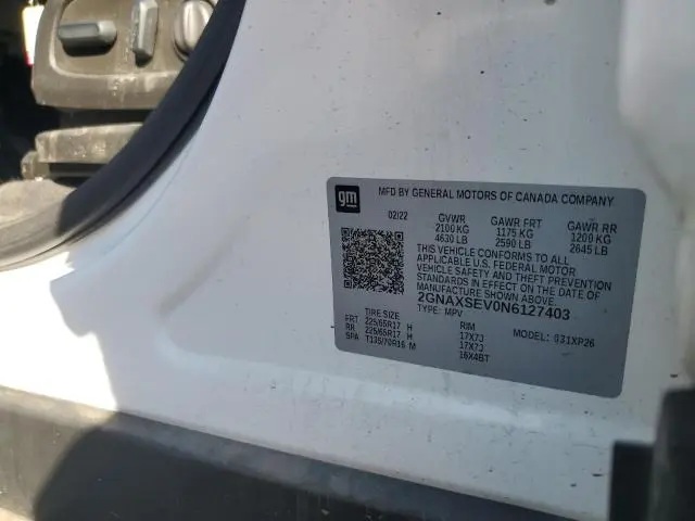 2022 CHEVROLET EQUINOX LS  