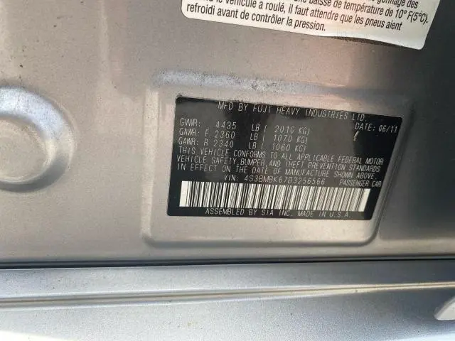 2011 SUBARU LEGACY   