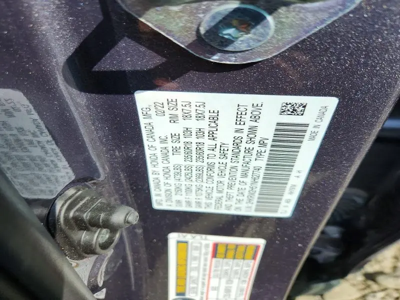 2022 HONDA CR-V EX  