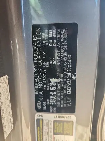 2017 KIA SPORTAGE LX  