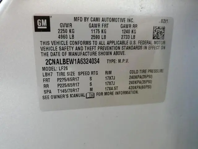 2010 CHEVROLET EQUINOX LS  