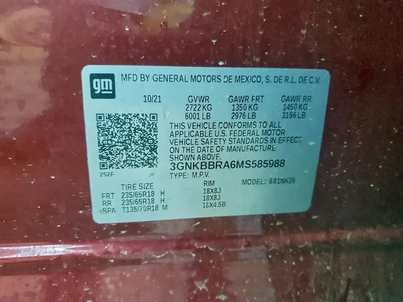 2021 CHEVROLET BLAZER 1LT  