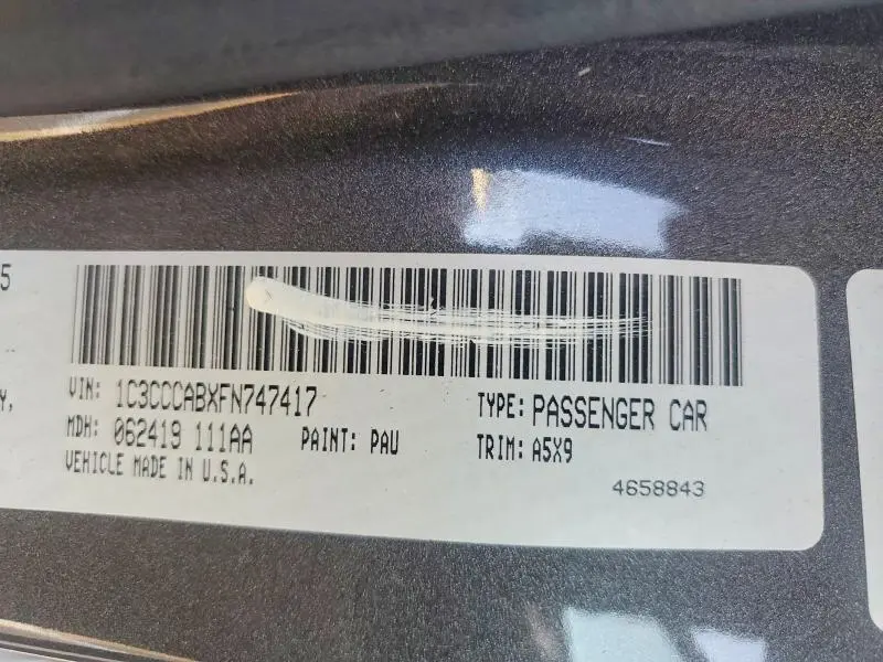2015 CHRYSLER 200 LIMITED  