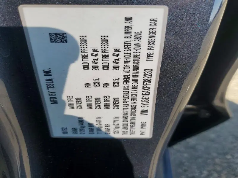 2023 TESLA MODEL 3   