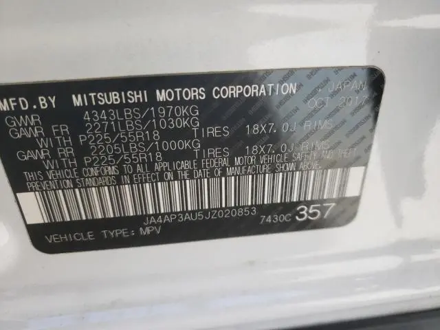 2018 MITSUBISHI OUTLANDER SPORT ES