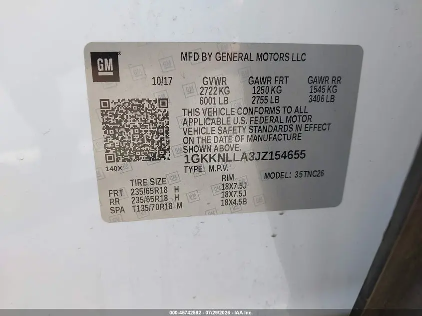 2018 GMC ACADIA SLE-2