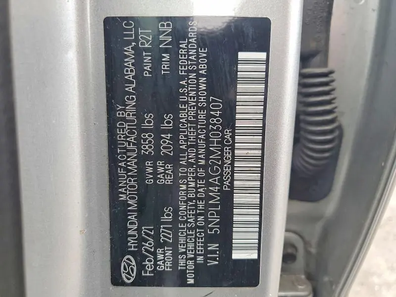 2021 HYUNDAI ELANTRA SEL  