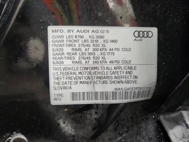 2015 AUDI Q7 PREMIUM PLUS  