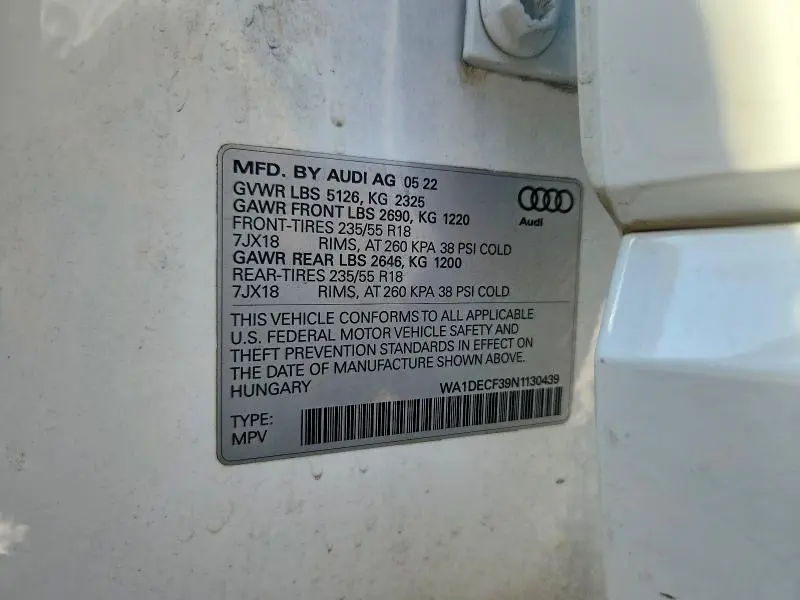 2022 AUDI Q3 PREMIUM S LINE 45  