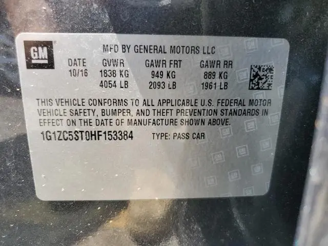 2017 CHEVROLET MALIBU LS  