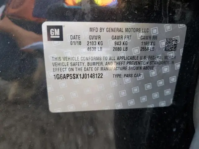 2018 CADILLAC CTS   