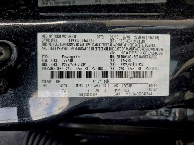 2015 FORD C-MAX PREMIUM SEL  