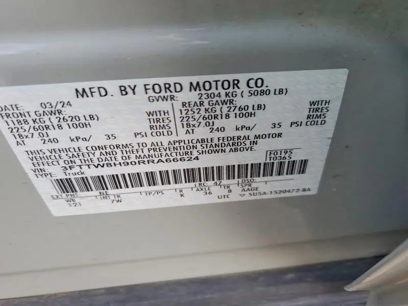 2024 FORD MAVERICK XLT  