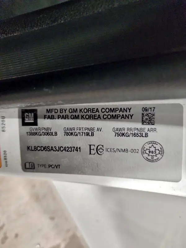 2018 CHEVROLET SPARK 1LT  