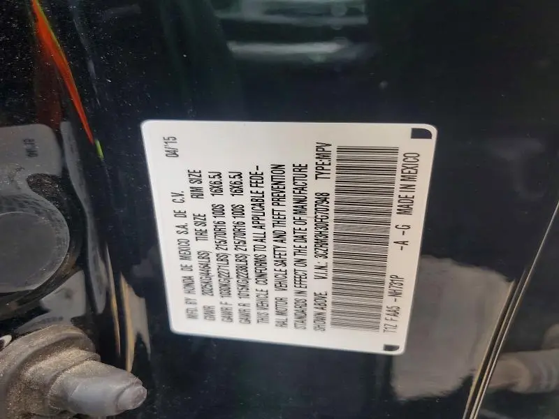 2015 HONDA CR-V   