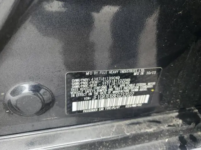 2014 SUBARU IMPREZA WRX  